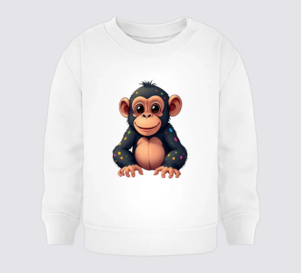 Affe_1a baby sweatshirt by Tierisch bunt by LK
