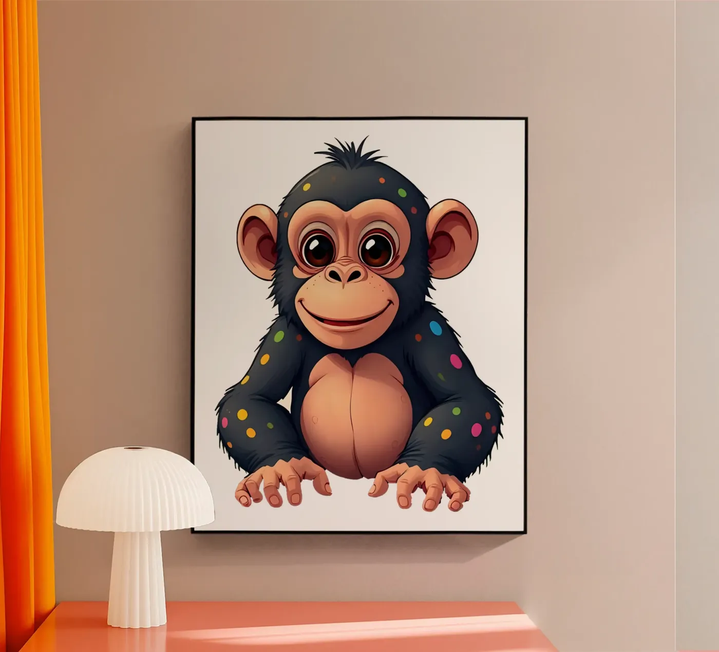 Affe_1a plexiglas de Tierisch bunt by LK