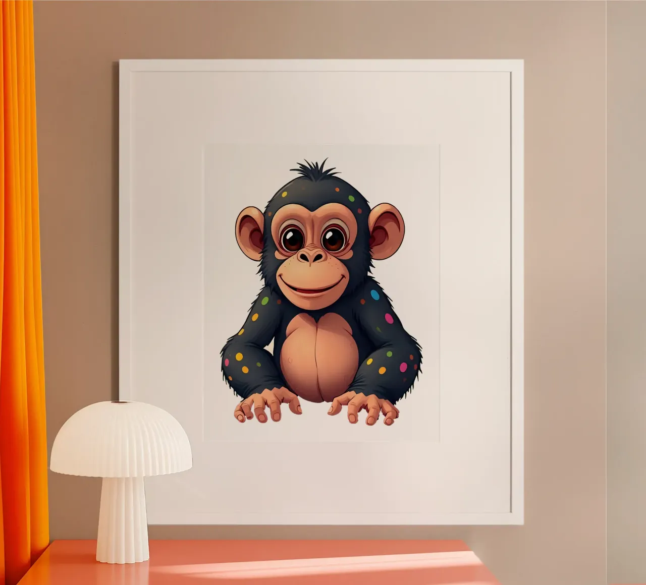 Affe_1a poster da Tierisch bunt by LK