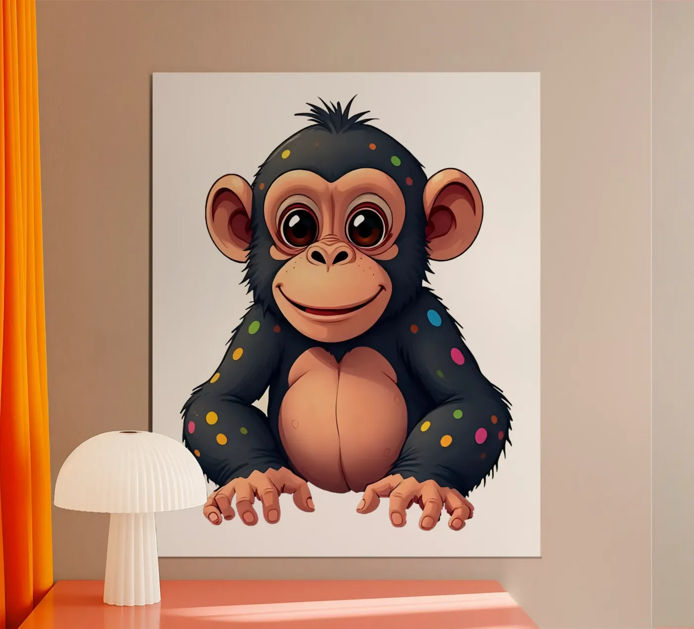 Affe_1a poster de Tierisch bunt by LK