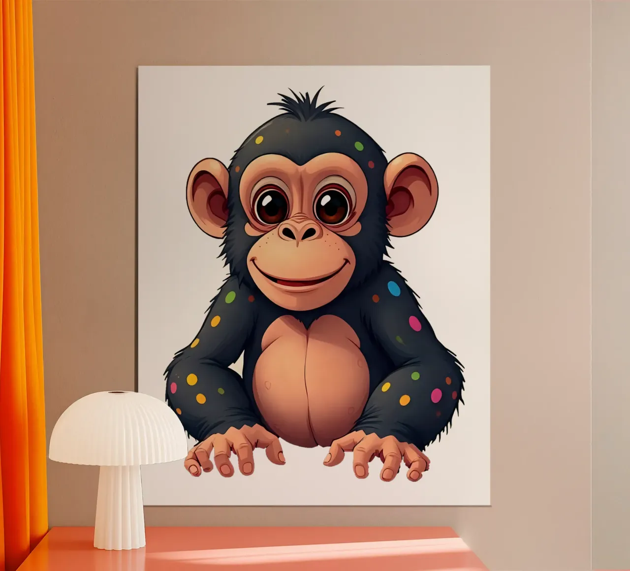 Affe_1a poster da Tierisch bunt by LK