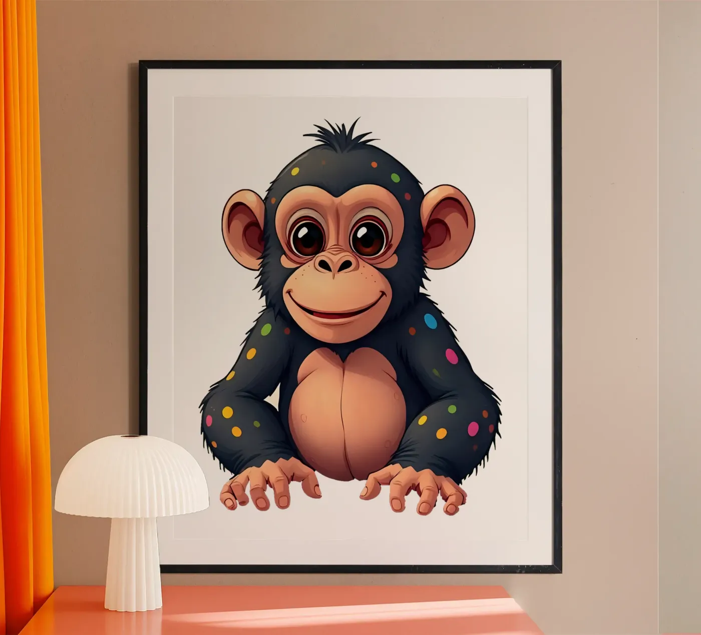 Affe_1a poster de Tierisch bunt by LK