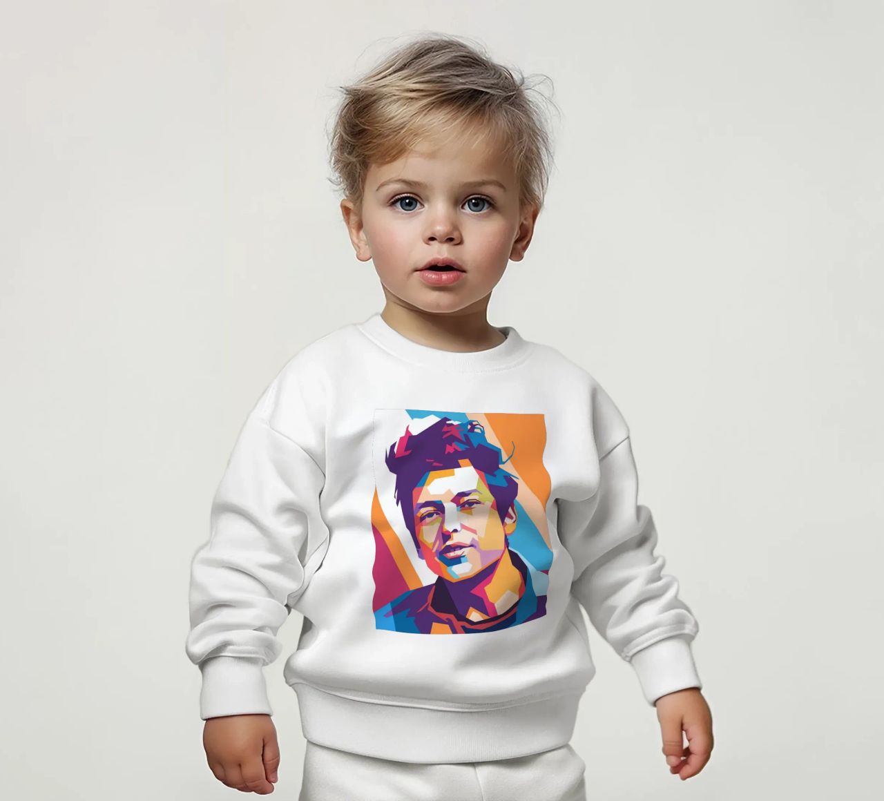 Ritratto pop art di Bob Dylan felpa neonato da Hantamrata