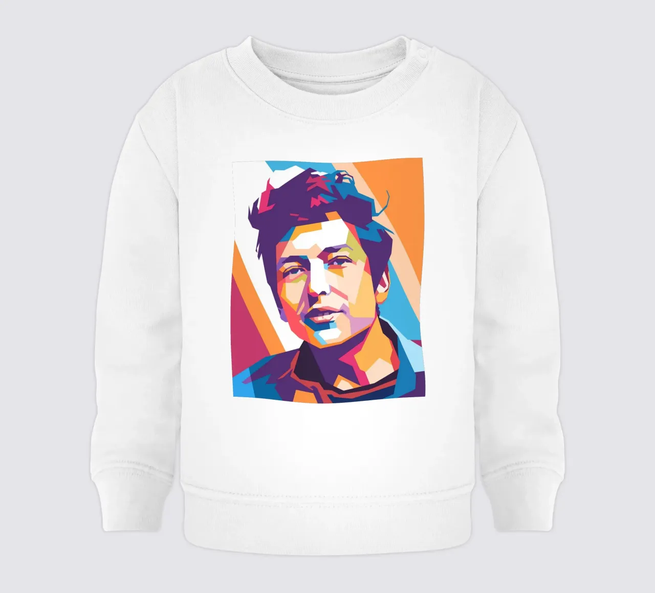 Bob Dylan pop-art portret baby sweatshirt van Hantamrata