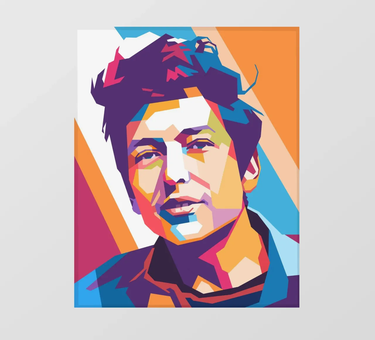 Ritratto pop art di Bob Dylan telo in pvc da Hantamrata