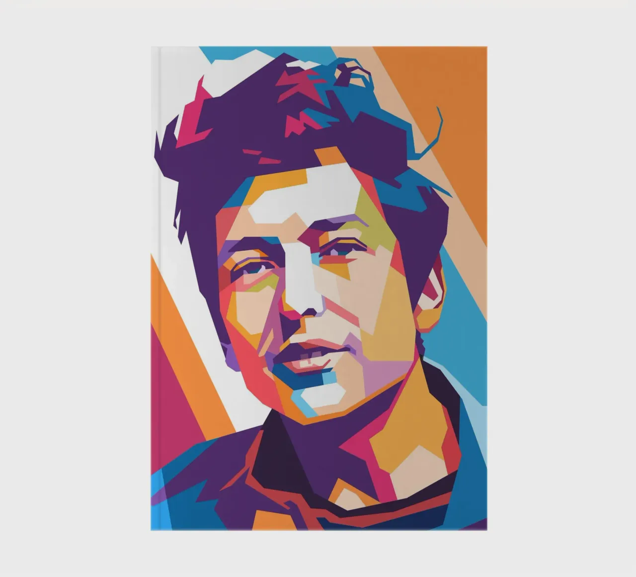 Bob Dylan pop art portrait notebook by Hantamrata