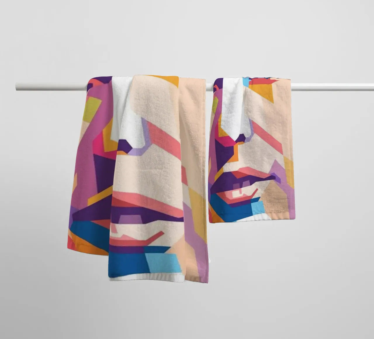 Ritratto pop art di Bob Dylan asciugamano da bagno da Hantamrata