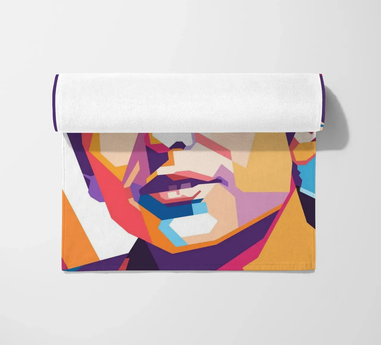 Ritratto pop art di Bob Dylan telo mare da Hantamrata