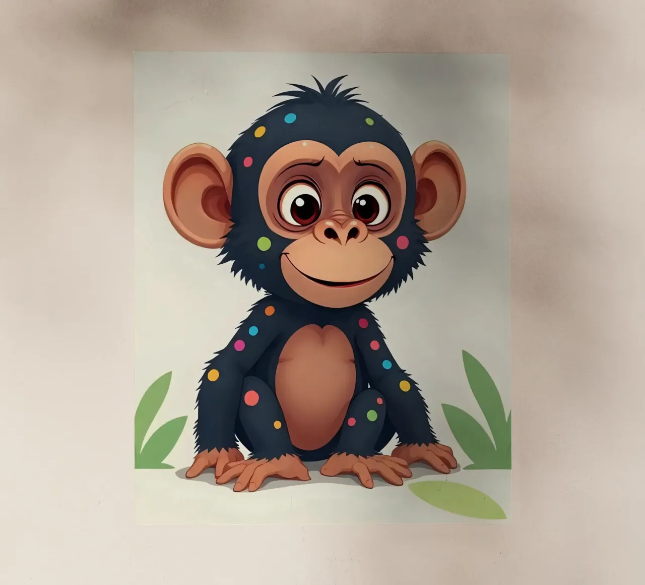 Affe_2 pellicola backlit da Tierisch bunt by LK