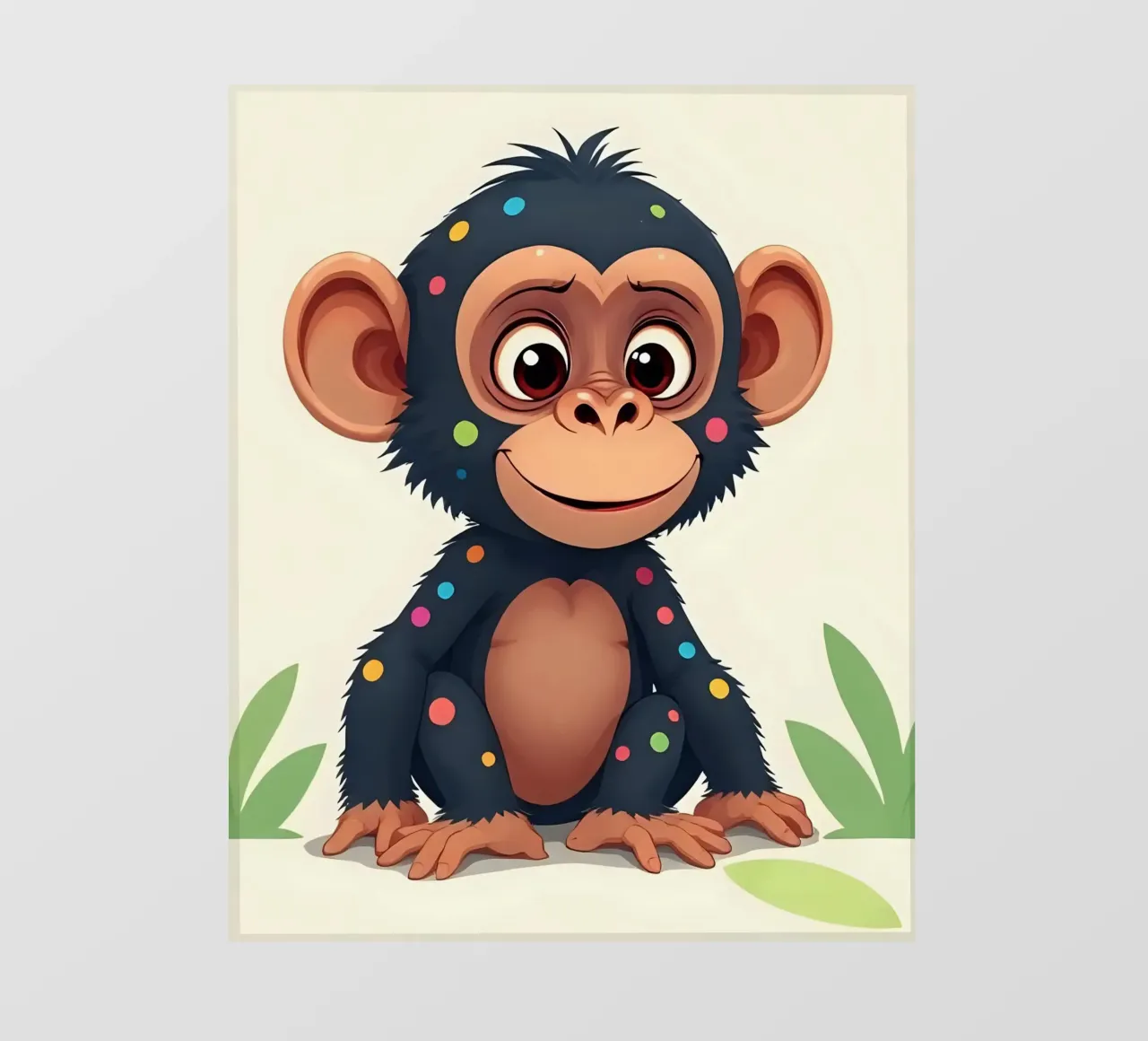 Affe_2 pellicola backlit da Tierisch bunt by LK