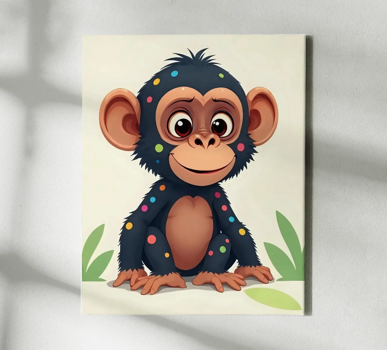 Affe_2 canvas by Tierisch bunt by LK