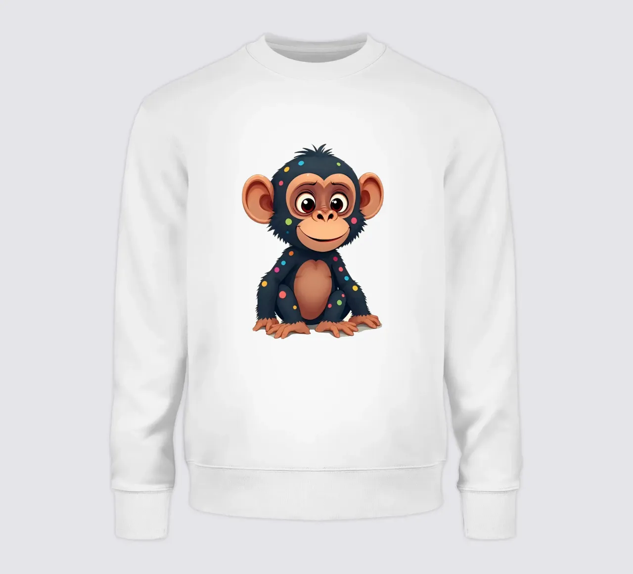 Affe_2a sweatshirt van Tierisch bunt by LK
