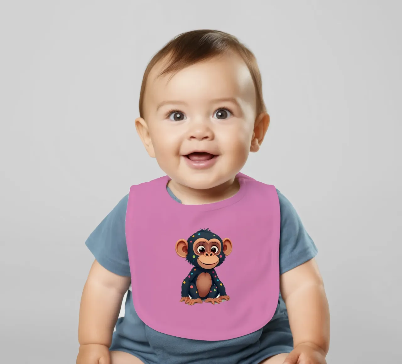 Affe_2a Babylätzchen von Tierisch bunt by LK