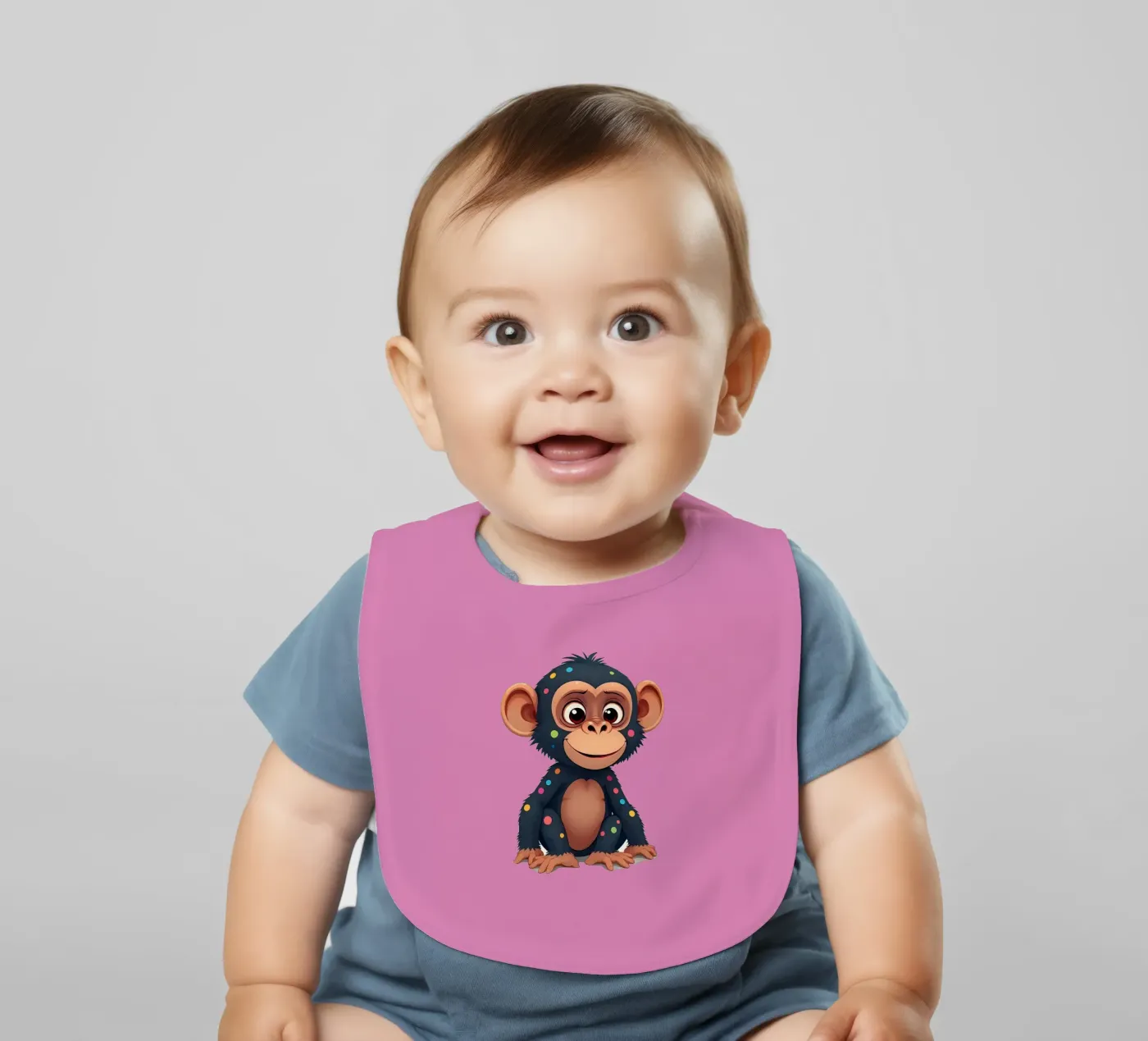 Affe_2a Babylätzchen von Tierisch bunt by LK