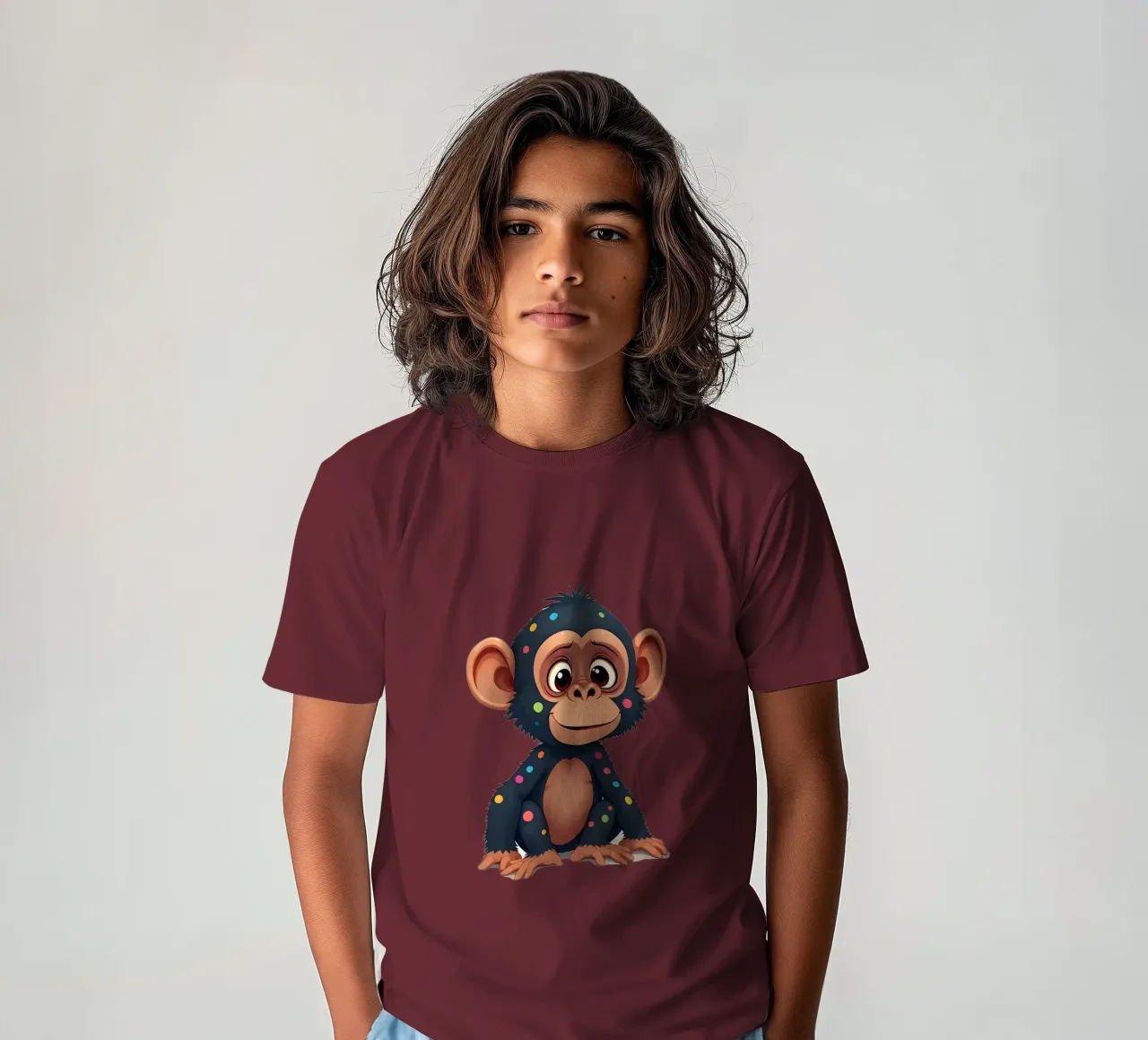 Affe_2a t-shirt bambini da Tierisch bunt by LK