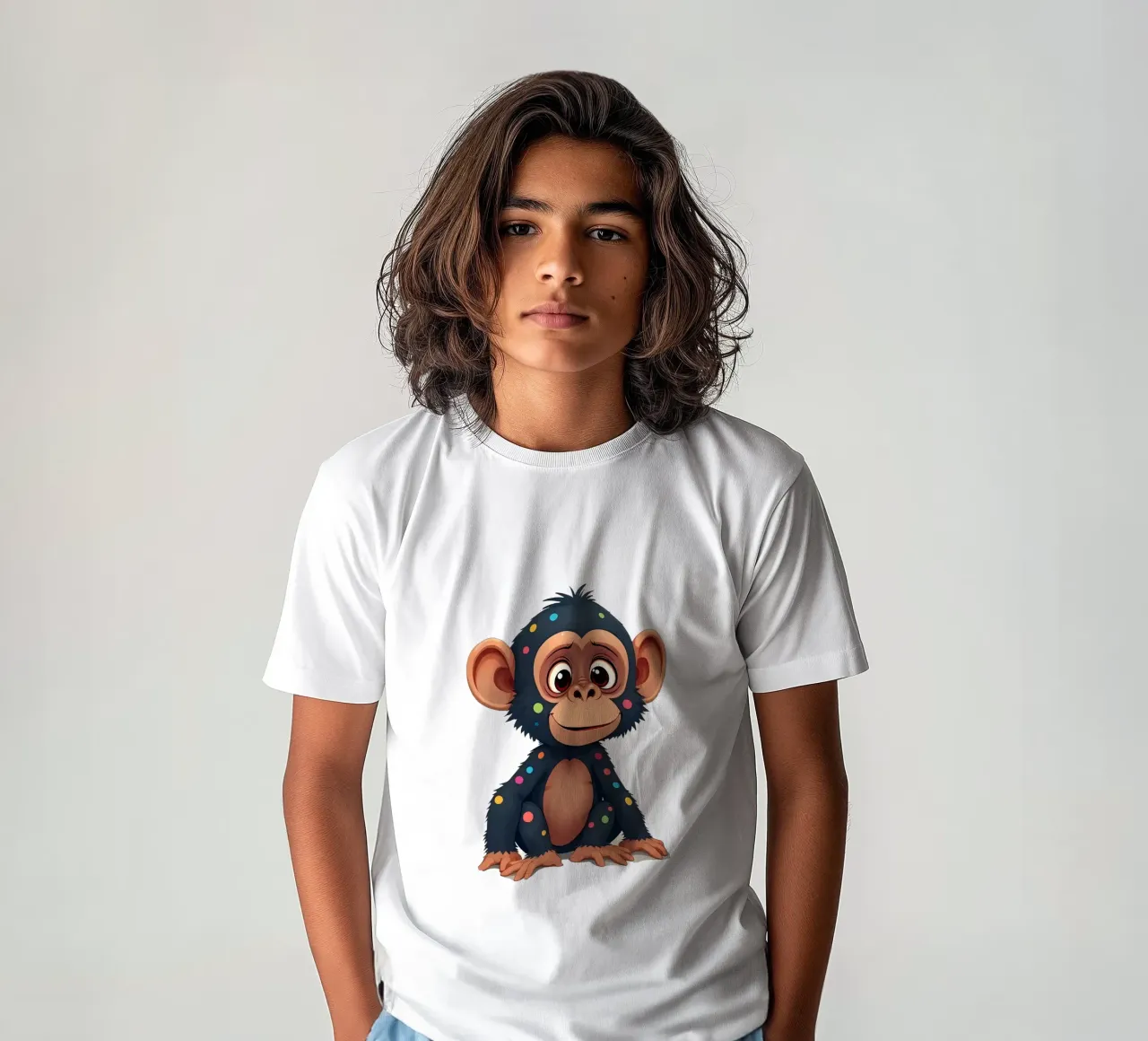 Affe_2a t-shirt bambini da Tierisch bunt by LK