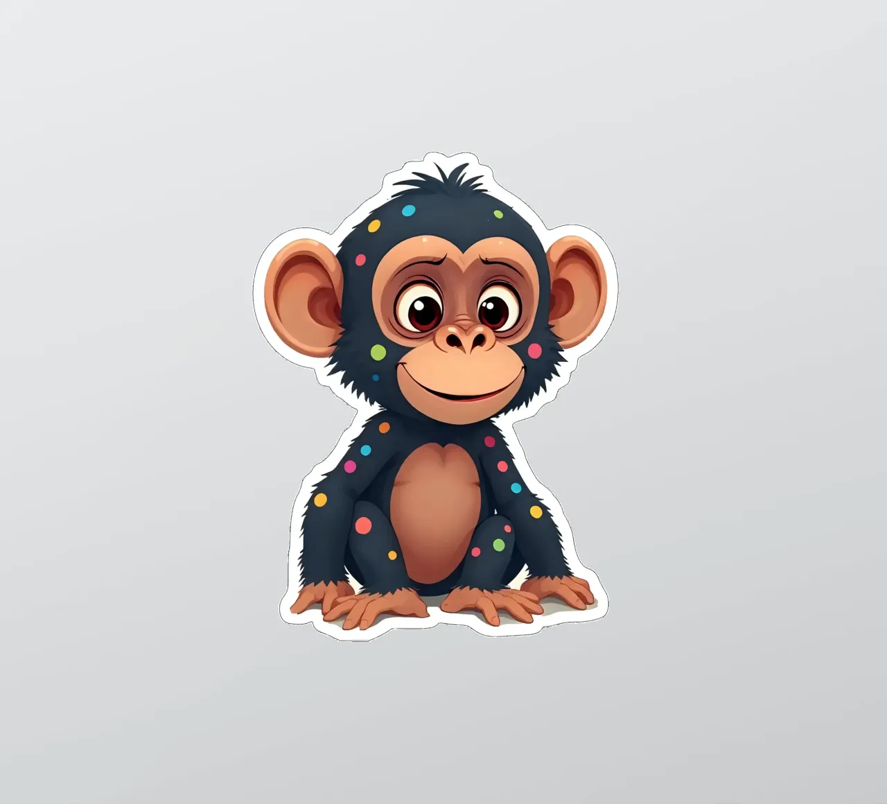 Affe_2a Sticker von Tierisch bunt by LK