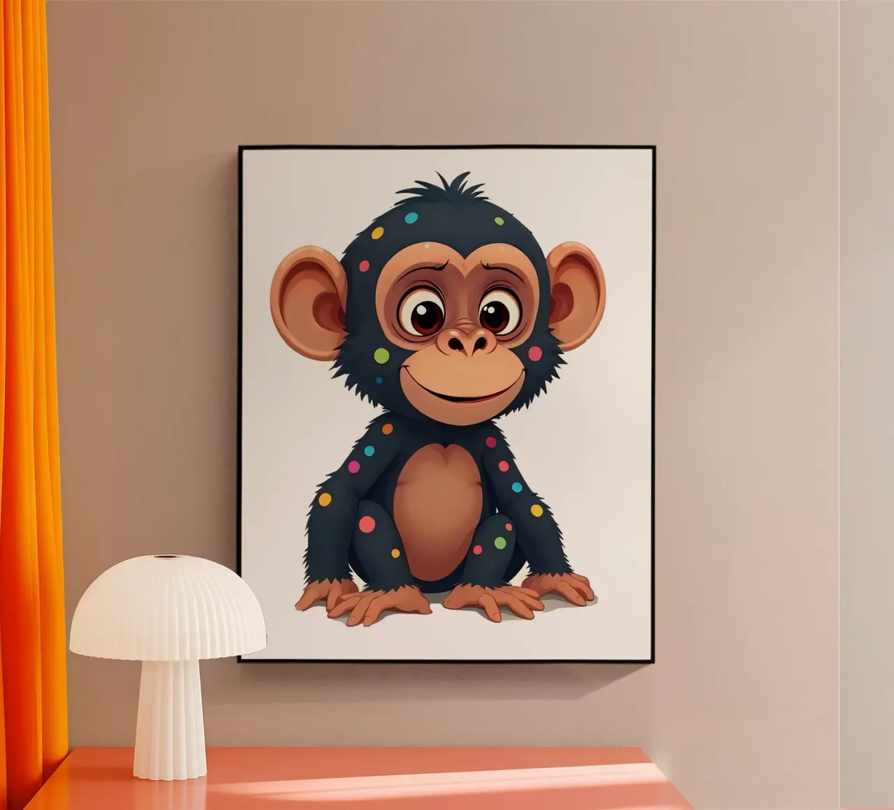 Affe_2a plexiglass da Tierisch bunt by LK