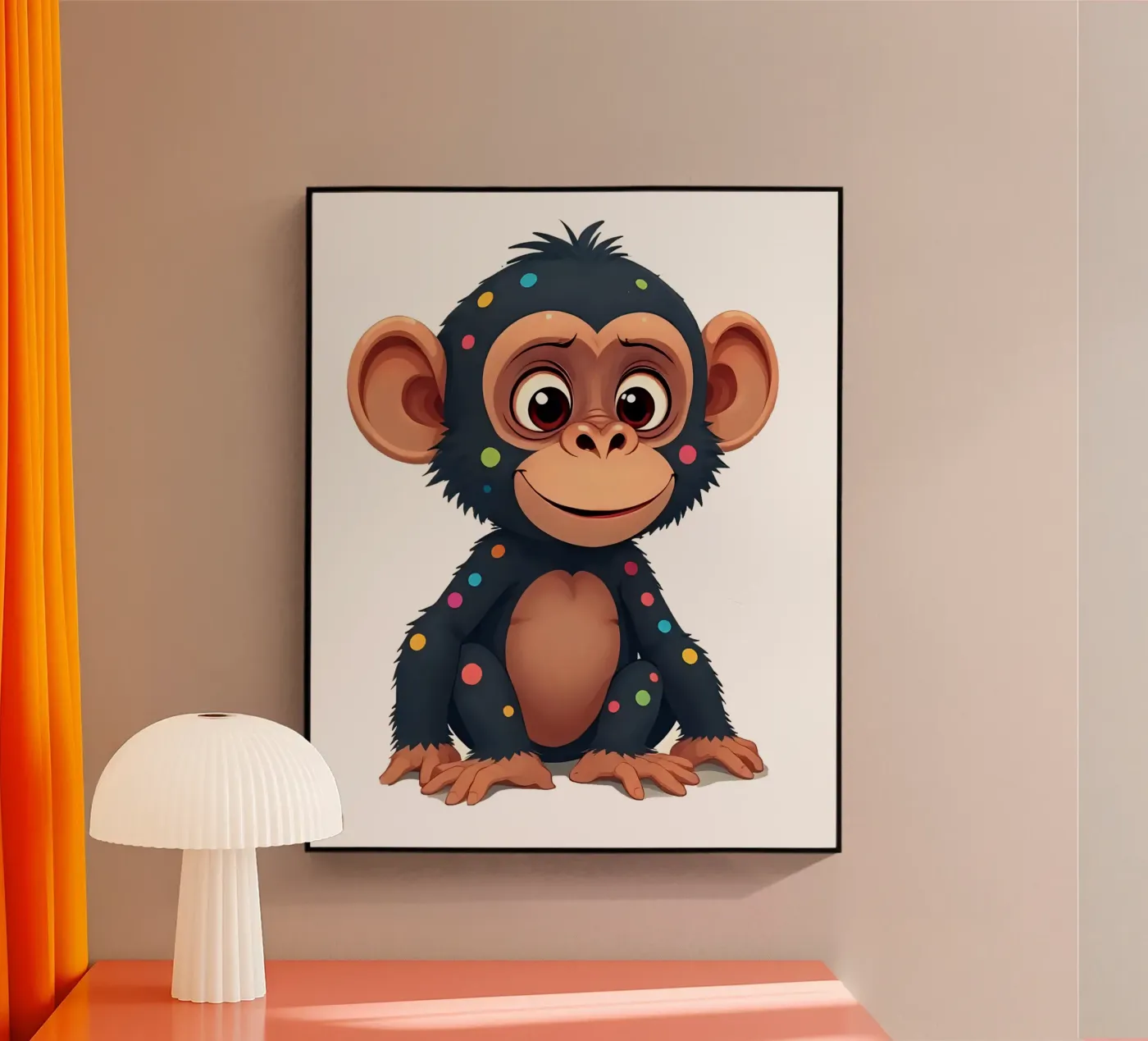 Affe_2a Acryl-Glas von Tierisch bunt by LK