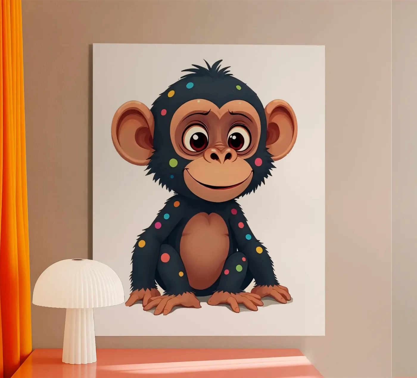 Affe_2a Acryl-Glas von Tierisch bunt by LK