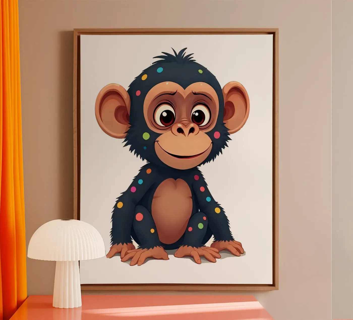 Affe_2a canvas by Tierisch bunt by LK