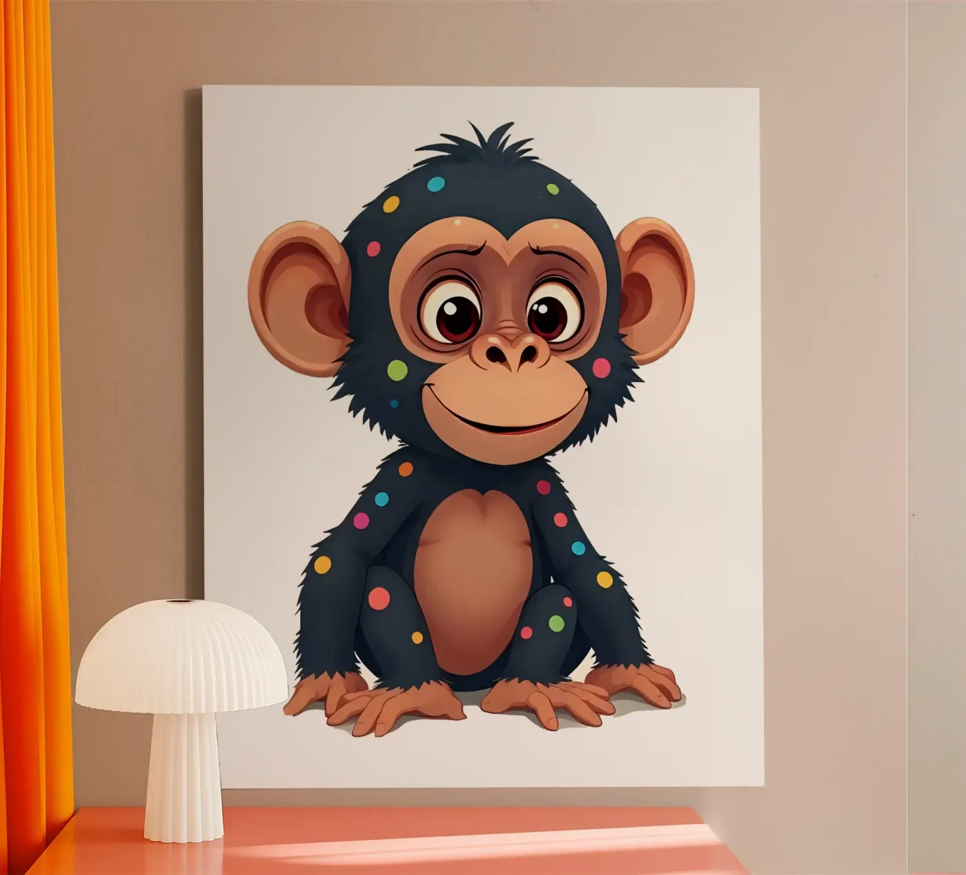 Affe_2a canvas by Tierisch bunt by LK