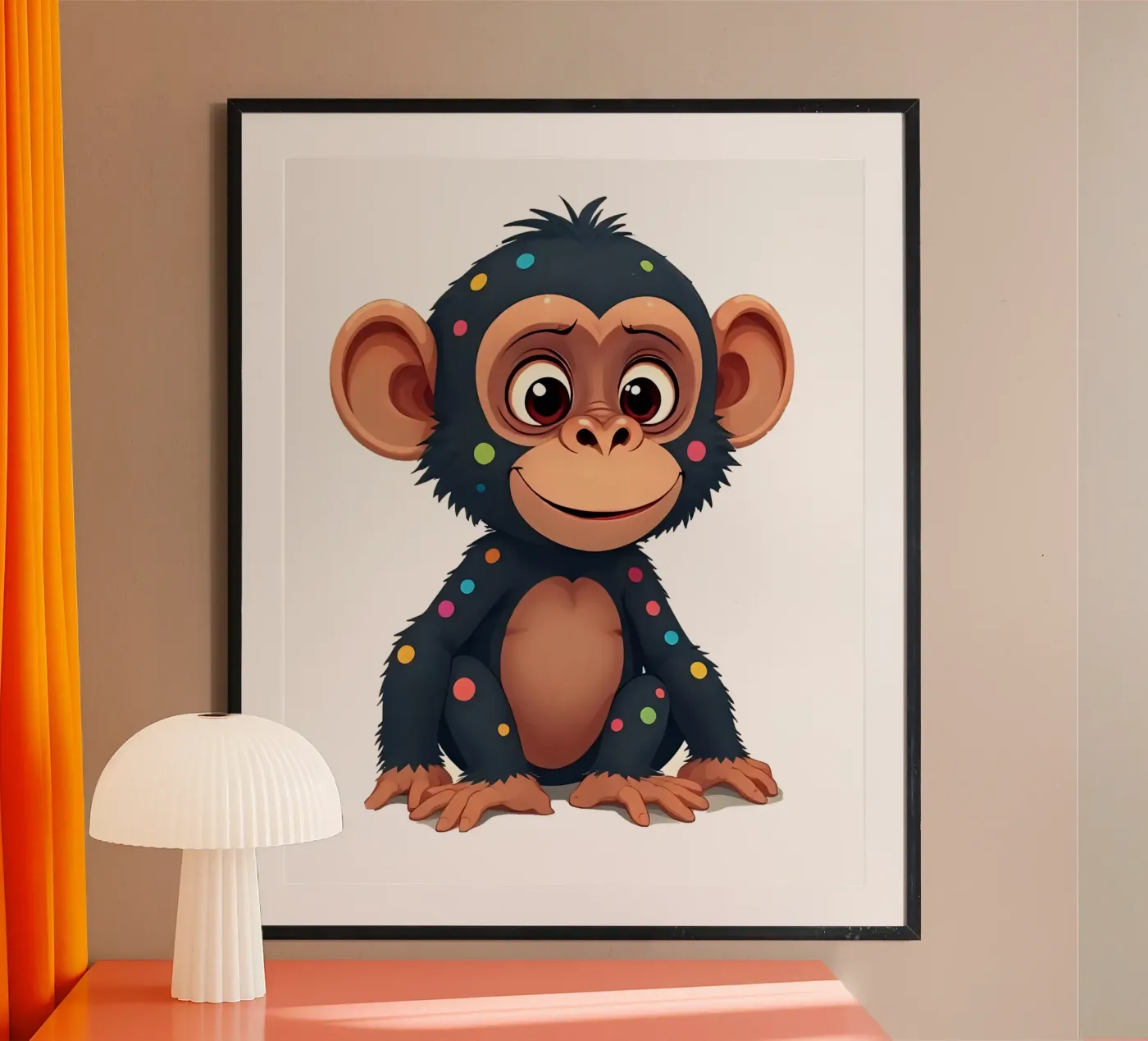 Affe_2a poster by Tierisch bunt by LK