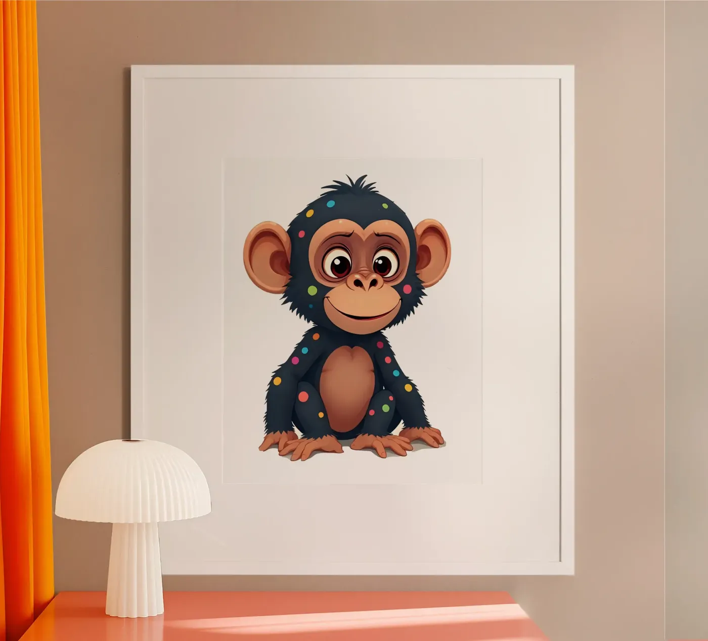 Affe_2a poster by Tierisch bunt by LK