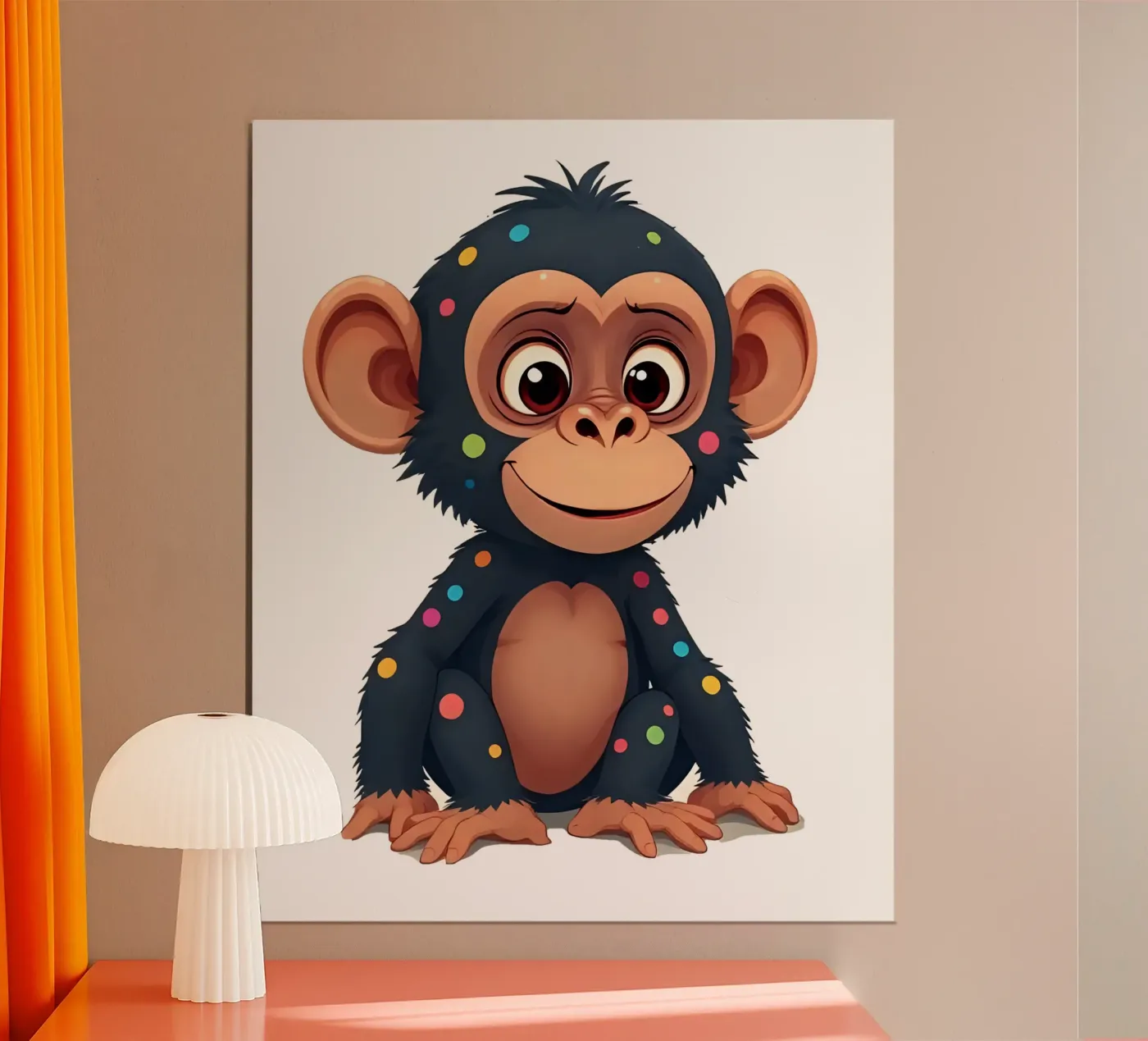 Affe_2a poster by Tierisch bunt by LK