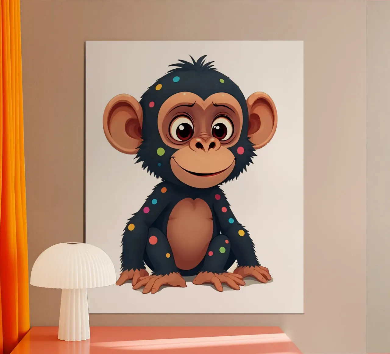 Affe_2a poster da Tierisch bunt by LK