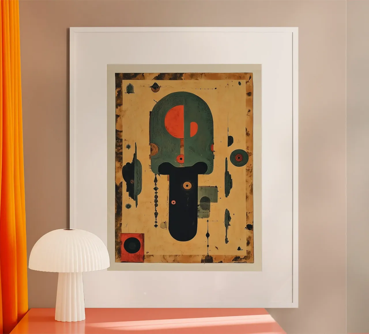Ilustración abstracta vintage en papel hahnemühle de Little Things