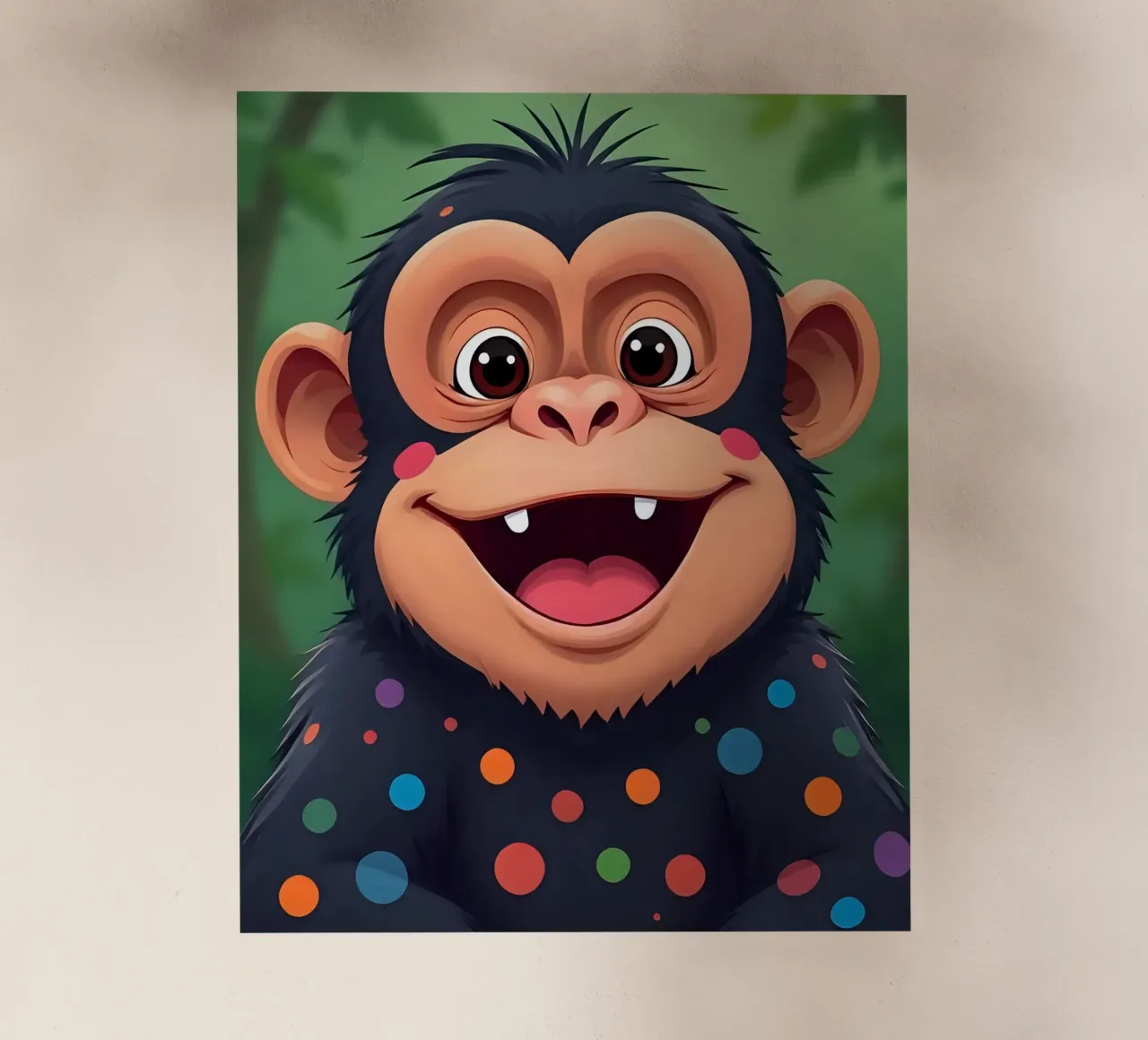 Affe_3 pellicola backlit da Tierisch bunt by LK