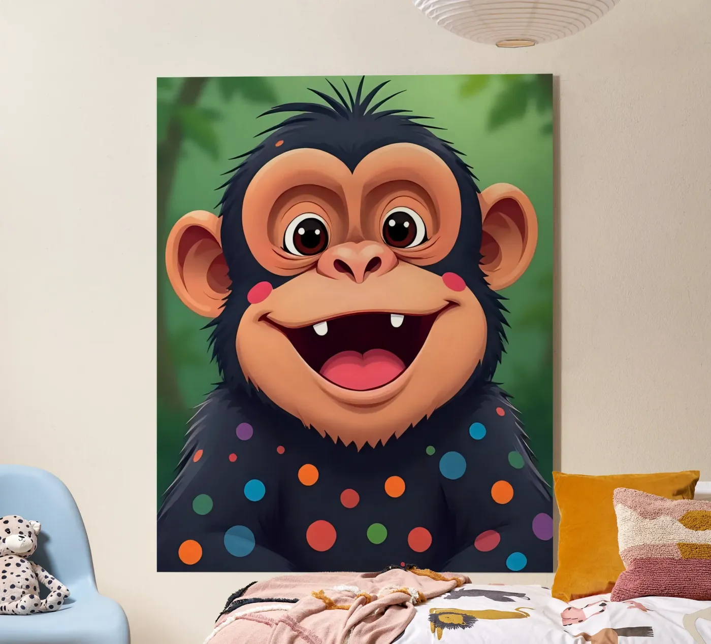 Affe_3 plexiglas de Tierisch bunt by LK