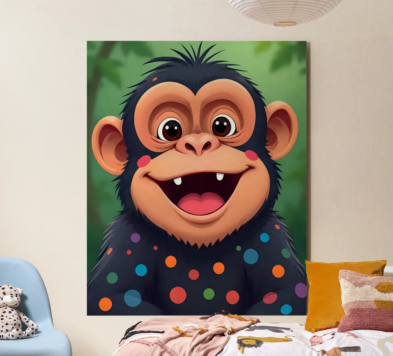 Affe_3 alluminio dibond da Tierisch bunt by LK
