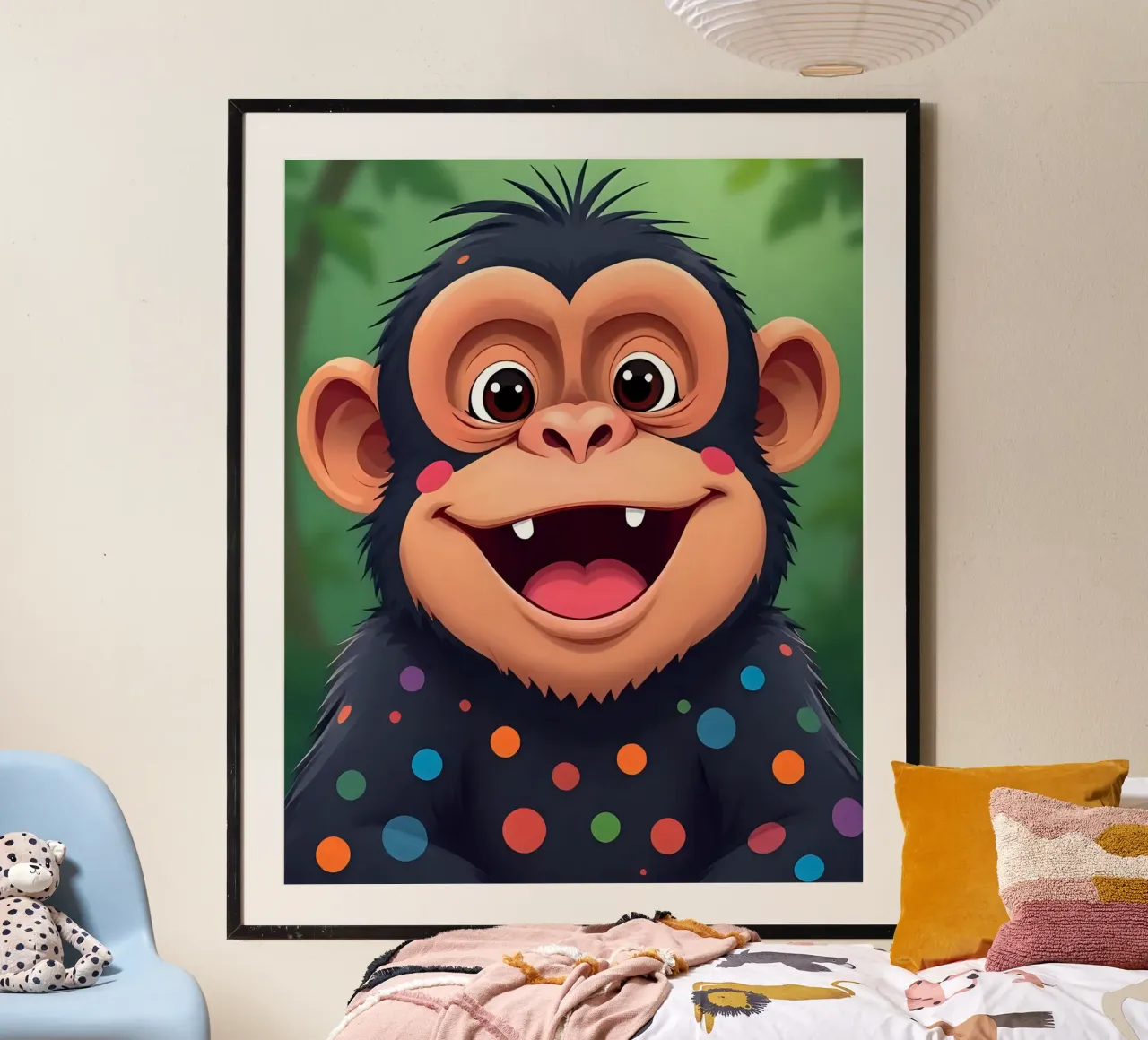 Affe_3 poster da Tierisch bunt by LK