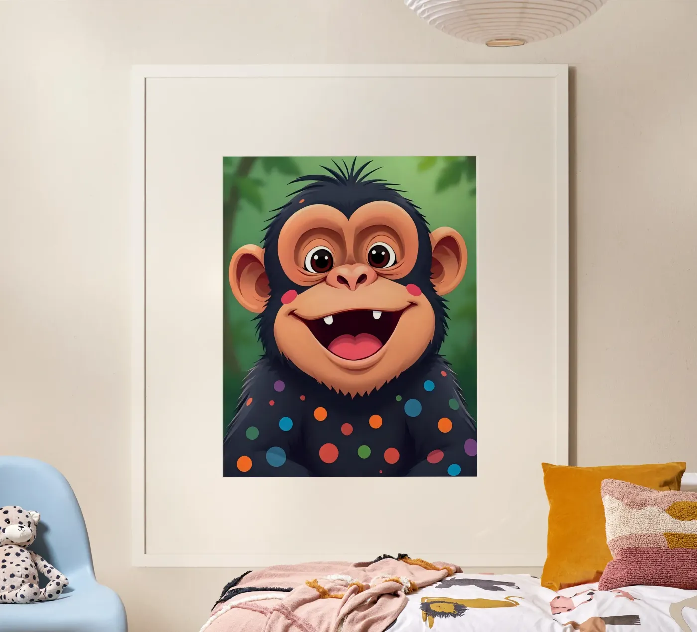 Affe_3 Poster von Tierisch bunt by LK