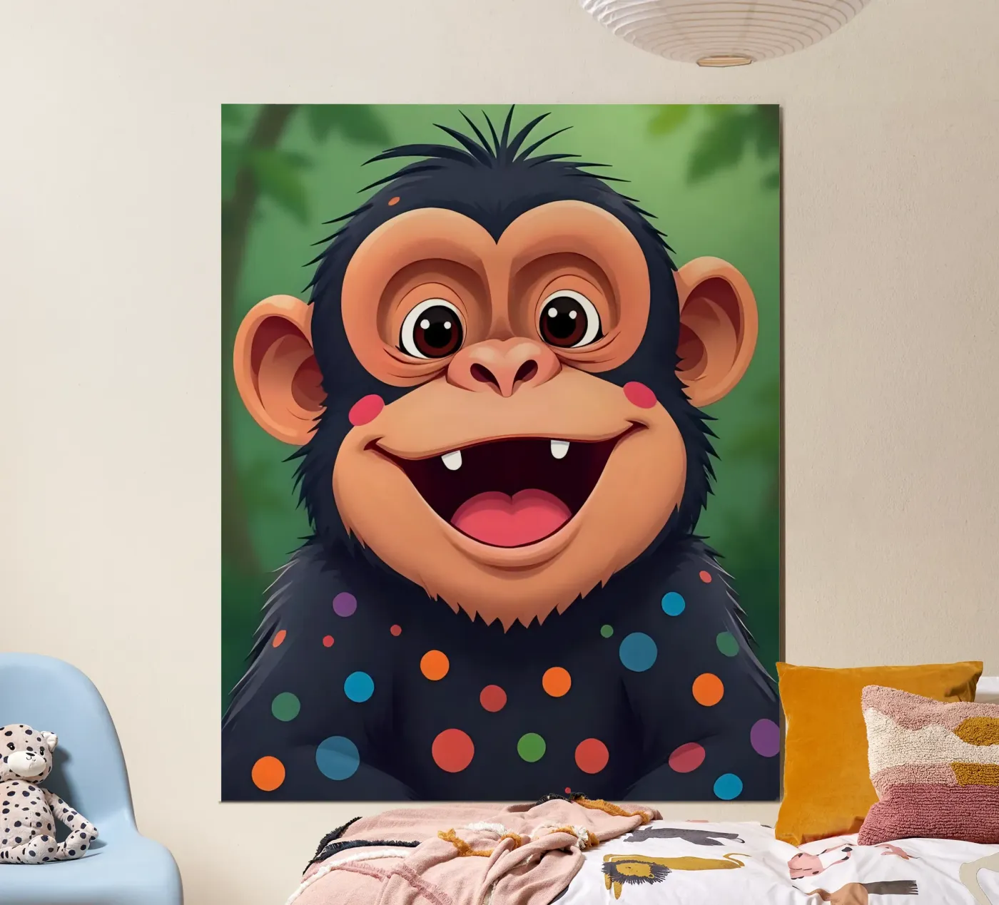 Affe_3 Poster von Tierisch bunt by LK