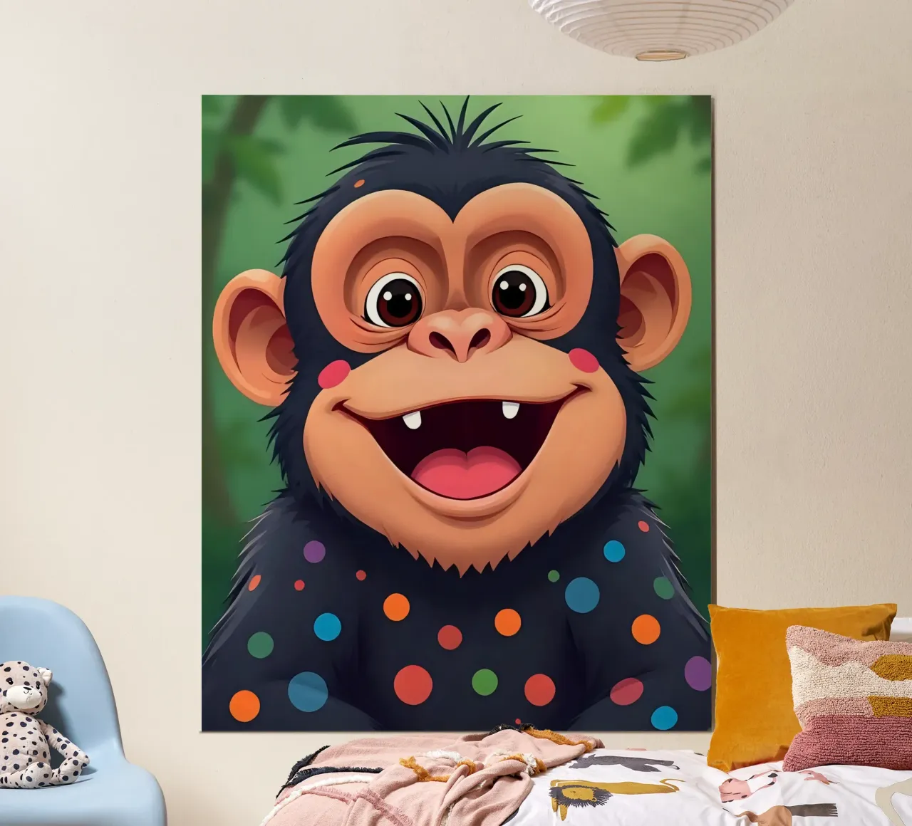 Affe_3 poster da Tierisch bunt by LK