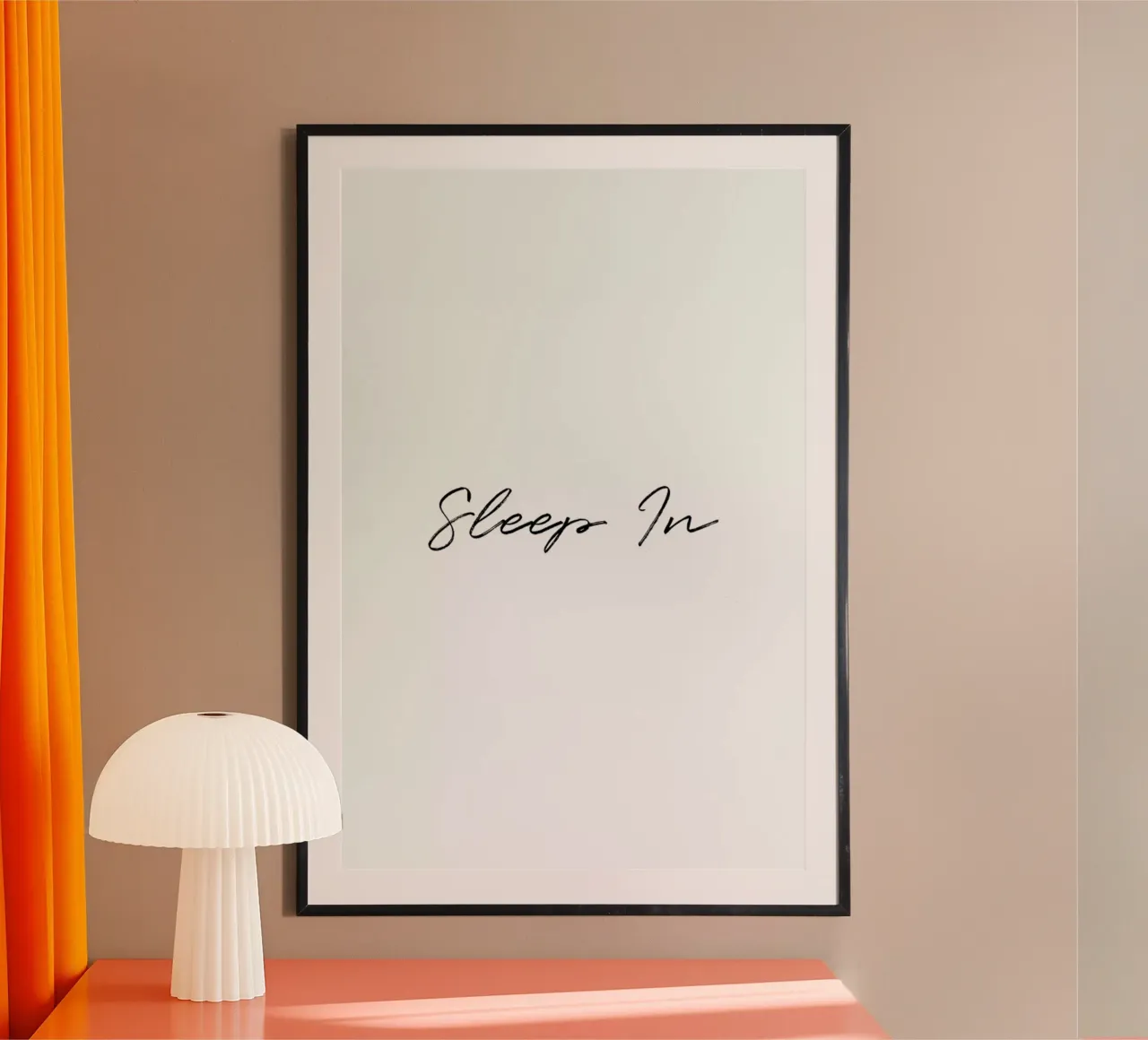 Sleep In poster da typed