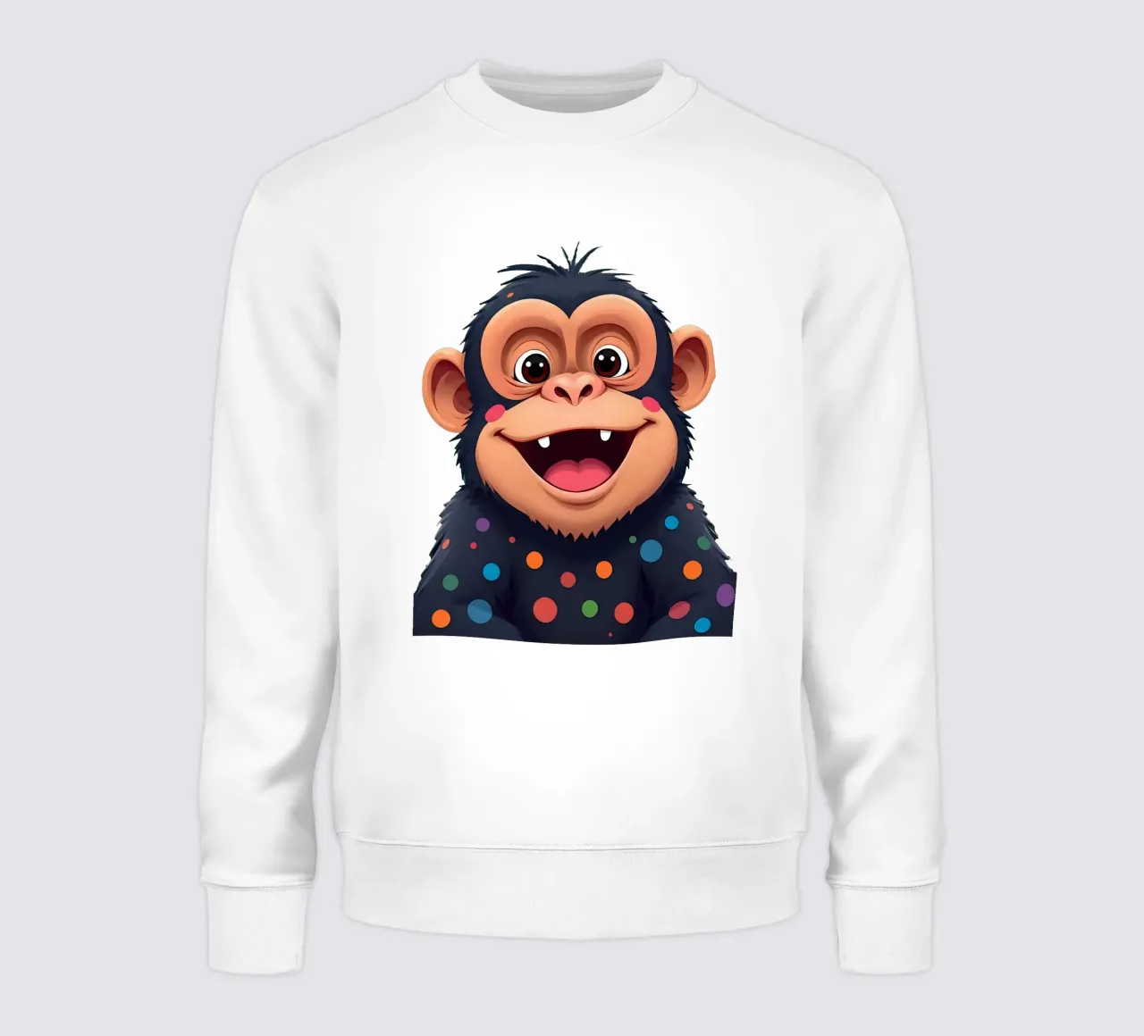 Affe_3a Sweatshirt von Tierisch bunt by LK