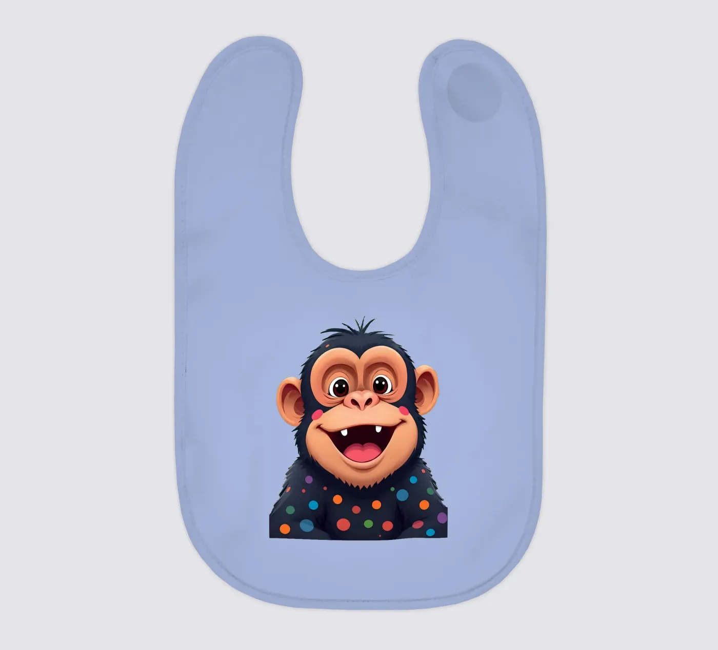 Affe_3a baby bib by Tierisch bunt by LK