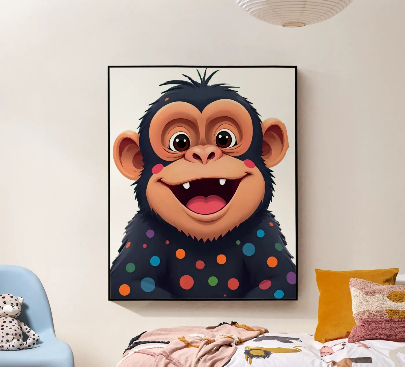 Affe_3a Acryl-Glas von Tierisch bunt by LK