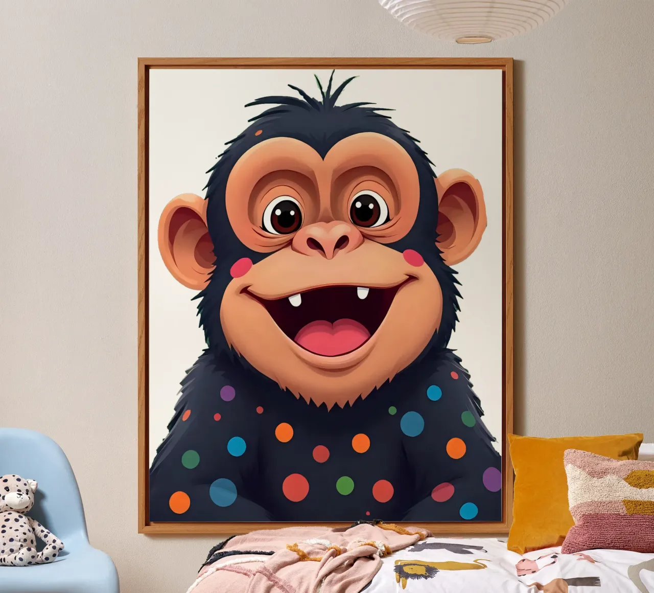 Affe_3a alluminio dibond da Tierisch bunt by LK