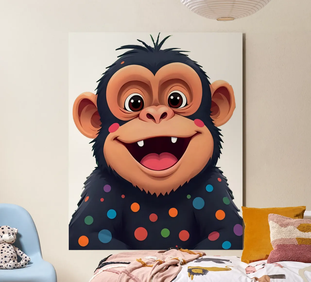 Affe_3a alluminio dibond da Tierisch bunt by LK