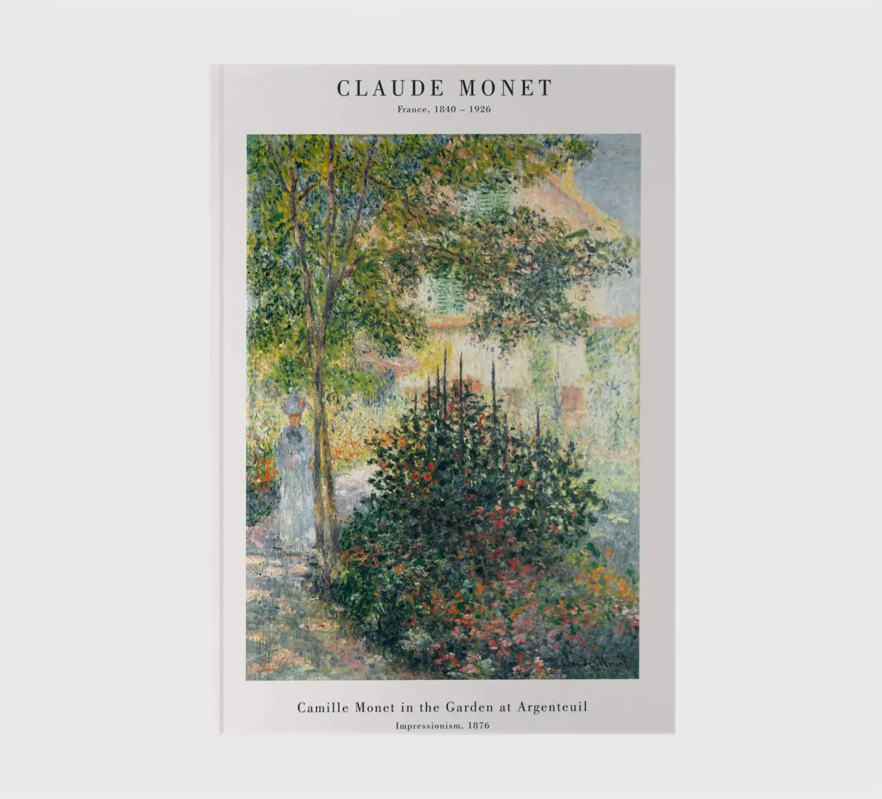 Claude Monet - Camille Monet in the Garden at Argenteuil notebook by Old Masters