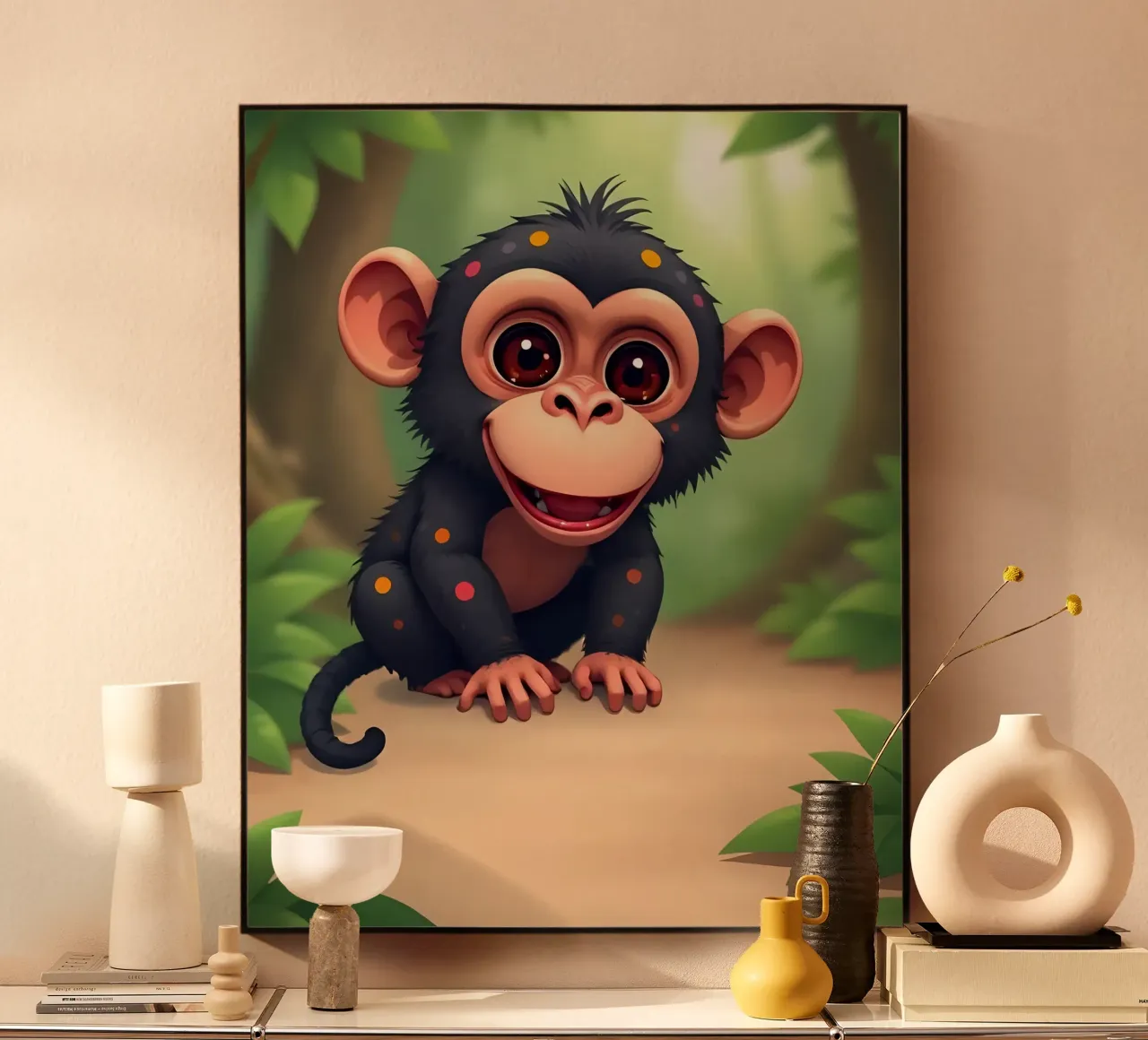 Affe_4 plexiglass da Tierisch bunt by LK