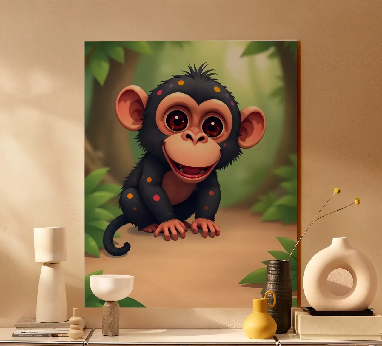 Affe_4 plexiglass da Tierisch bunt by LK