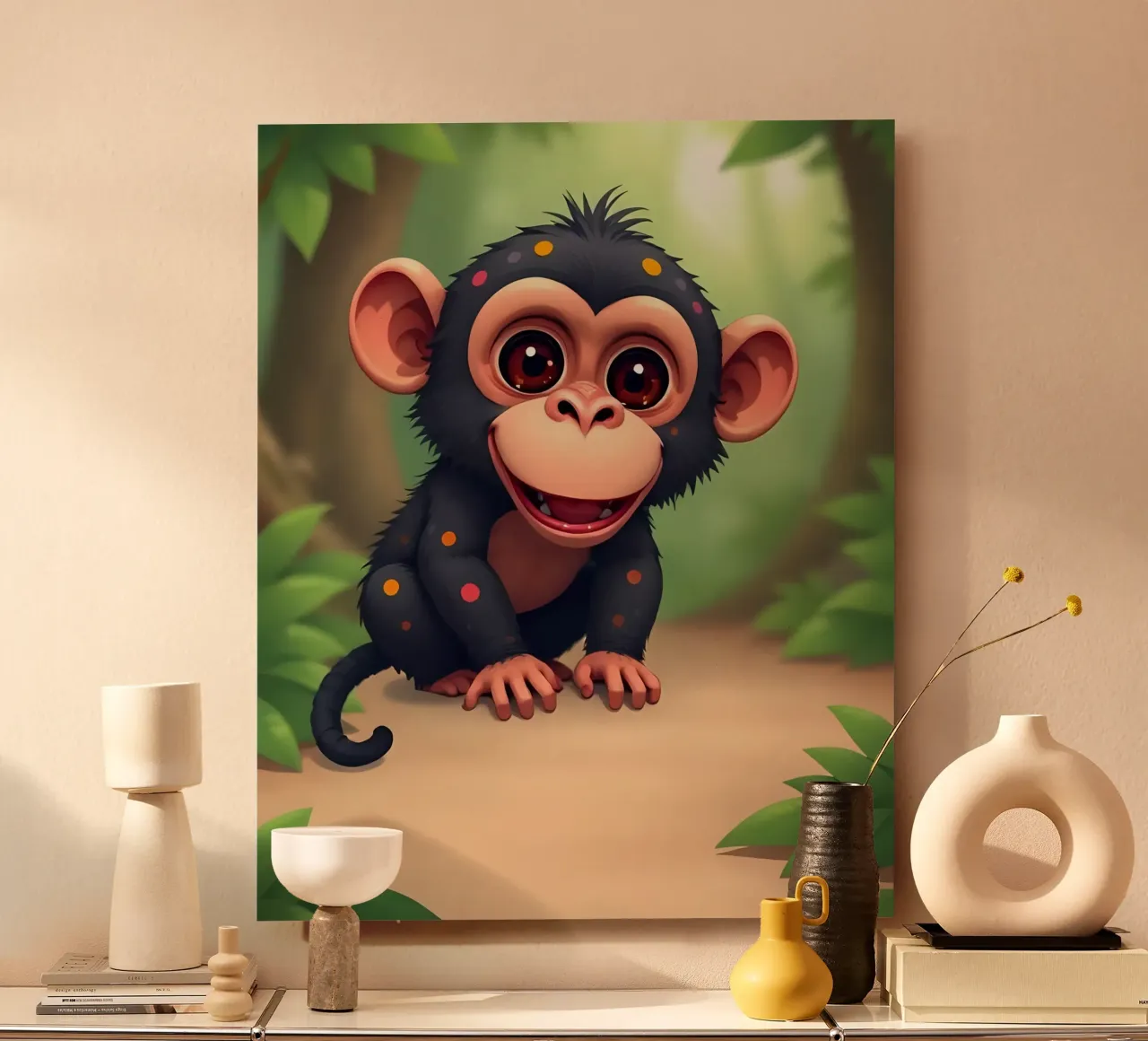 Affe_4 pannello forex da Tierisch bunt by LK