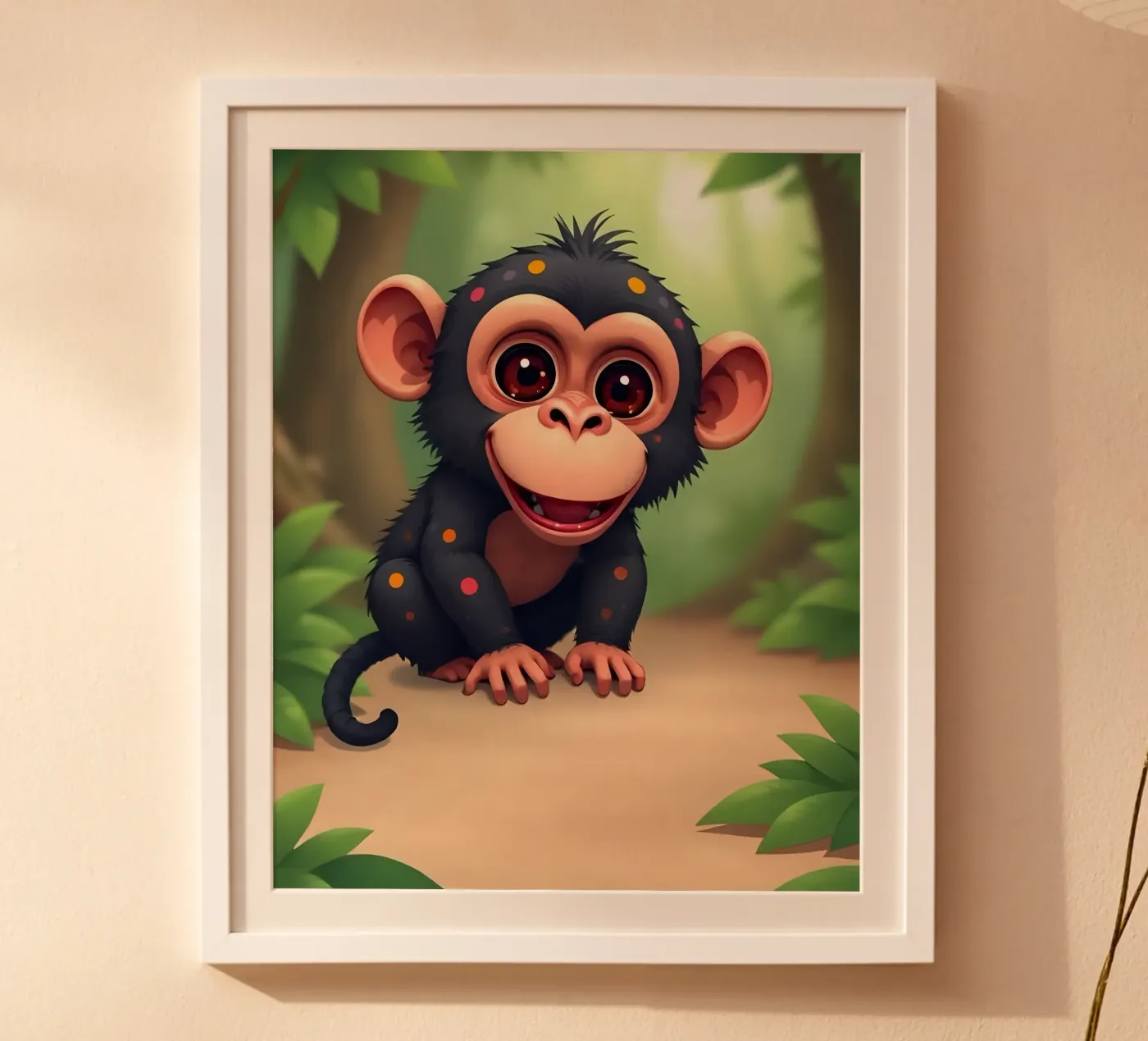 Affe_4 Poster von Tierisch bunt by LK