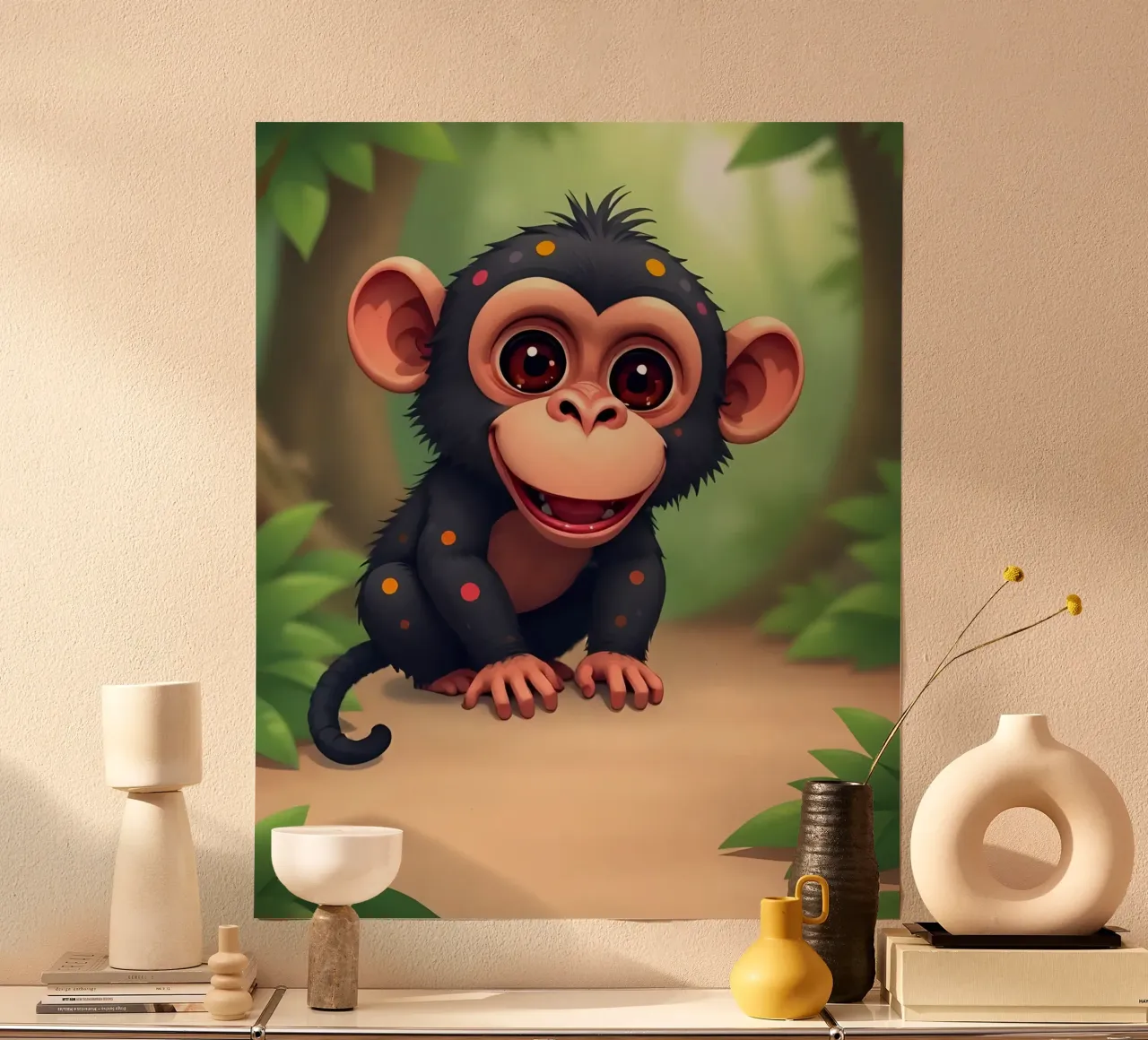 Affe_4 poster da Tierisch bunt by LK